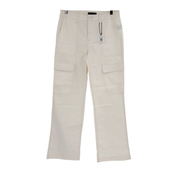 SANCTUARY Pants Size 32 NEW Janice Cargo Pant Cream Ecru Pockets - Picture 2 of 6